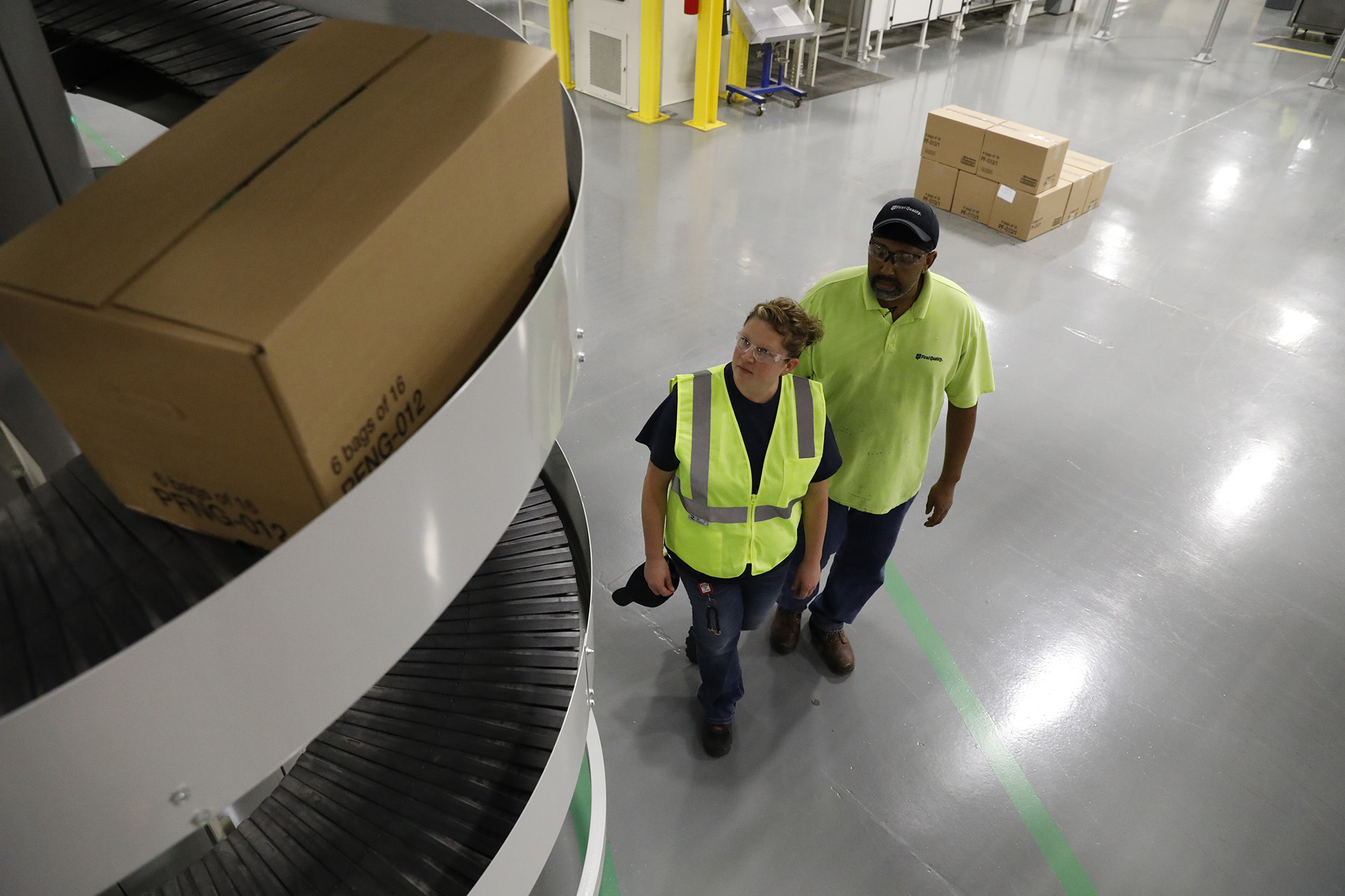 Workers Looking