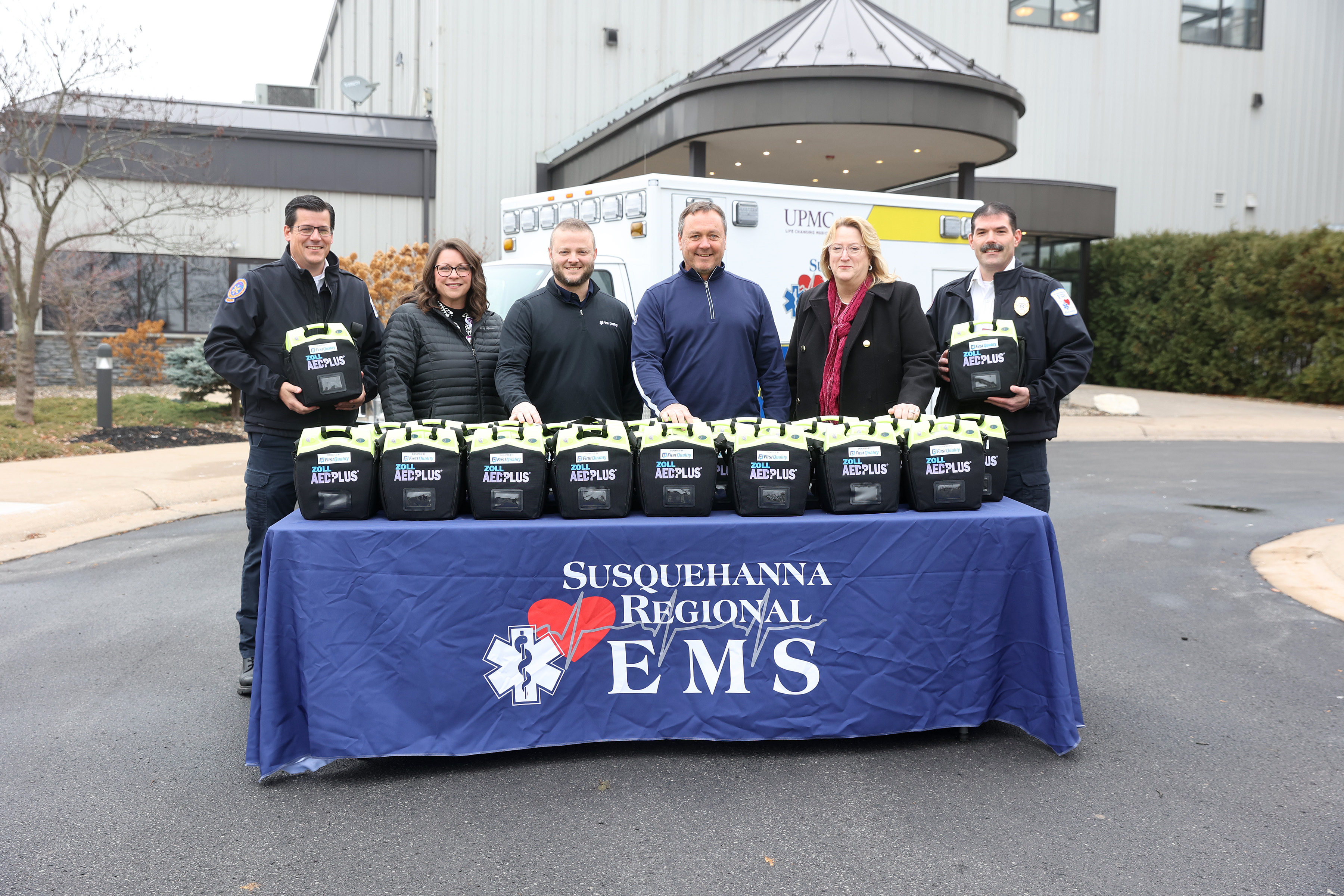 First Quality Donation for AEDs